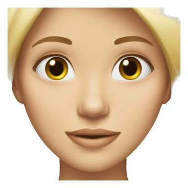 a blonde girl with long hair anb very beautiful face sticker