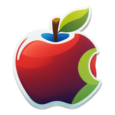 Apple and connamon sticker