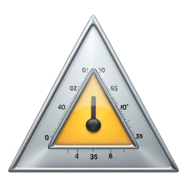  triangle measurement scale sticker