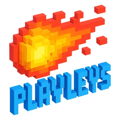 светящиеся комета с надписью "PLAVLEYS", no background sticker