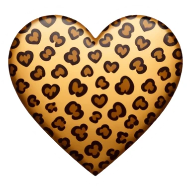Heart lepord sticker