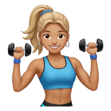 Human back for gym girl sticker