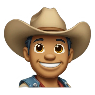 stitch cowboy from lilo and stitch sticker