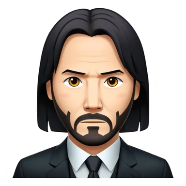 Elinde silah tutan jon wick sticker