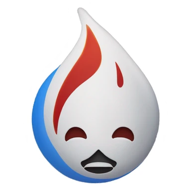 flamme bleu blanc rouge sticker