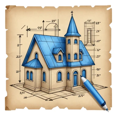 architect blueprints  only on paper sticker