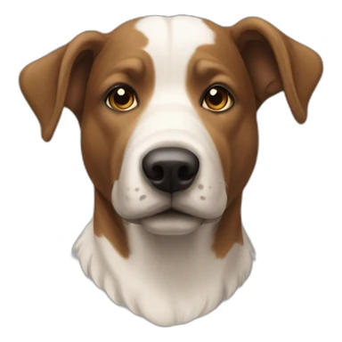 Chien sur une vache sticker