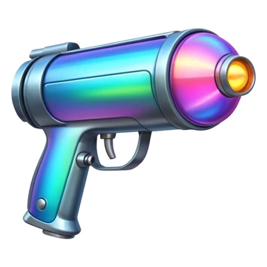 colorful plasma ray gun sticker