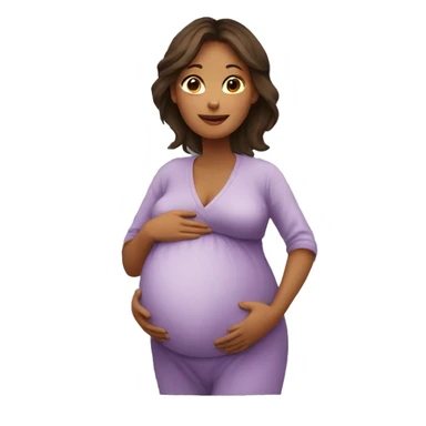 pregnant woman in a journey sticker