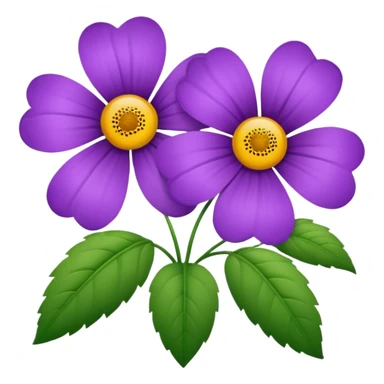 Purple flowers sticker
