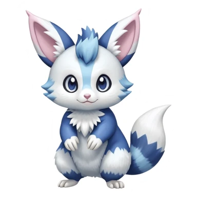 Shiny Pastel Furret-Meowstic-Zangoose-Hybrid (Full body) sticker