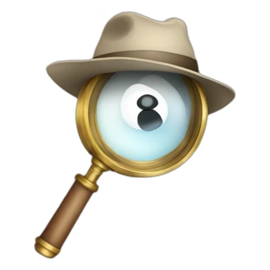 detective magnifying glass sticker
