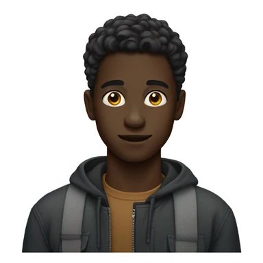 A 20-year-old slim, dark-skinned boy. sticker