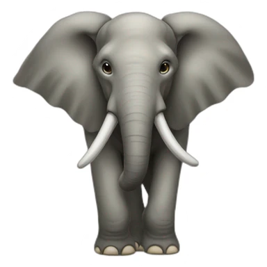Horned elephant  sticker