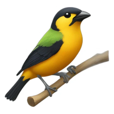 tanager high five sticker
