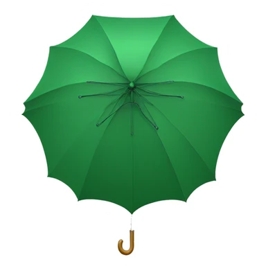umbrella green sticker