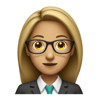 female accountant wearing glasses and holding calculator sticker