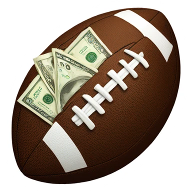 football and money sticker