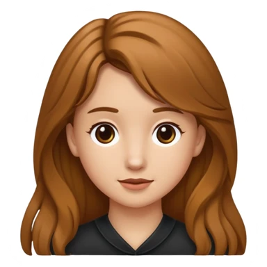 Ein braunhaariges Mädchen mit langen glatten Haaren und sitzend auf einem Braunen Pferd mit schwarzer Mähne  sticker