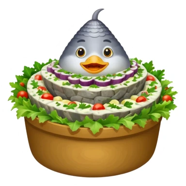 salad herring under a fur coat sticker