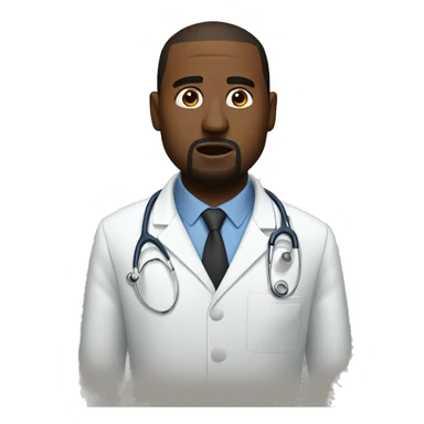 kanye debating doctor sticker