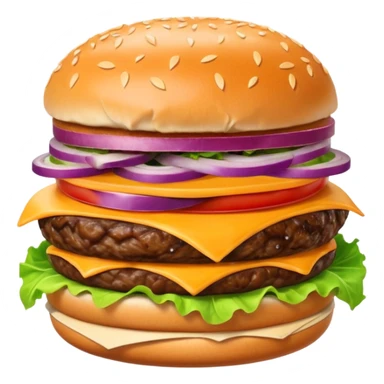 Burger sticker