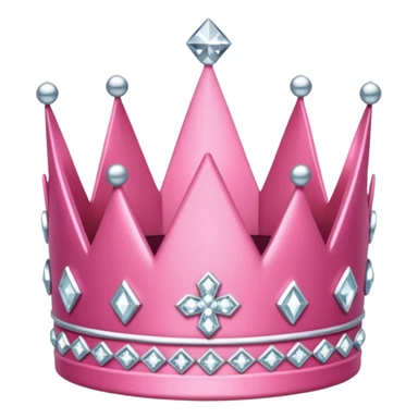 Pink crown with diamonds  sticker