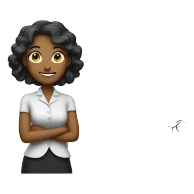 Maestra dando clases sticker