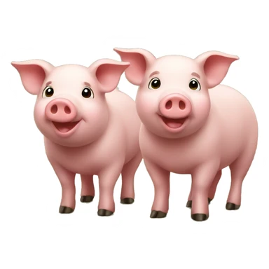 pigs in the countryside  sticker