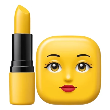 yellow makeup packaging sticker