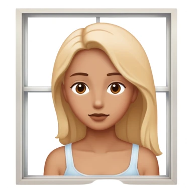 intimate moment by the window sticker