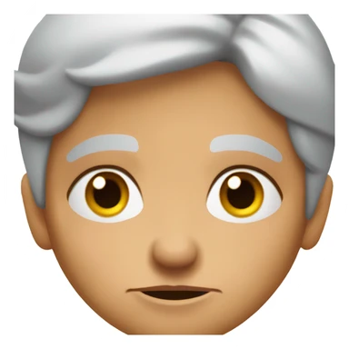 muscular grandma unhappy face sticker
