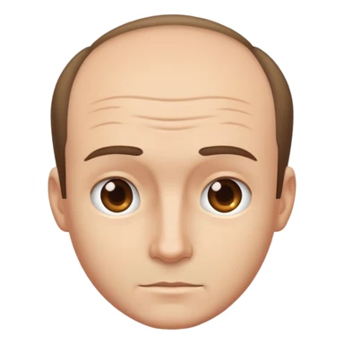 receding hairline  sticker