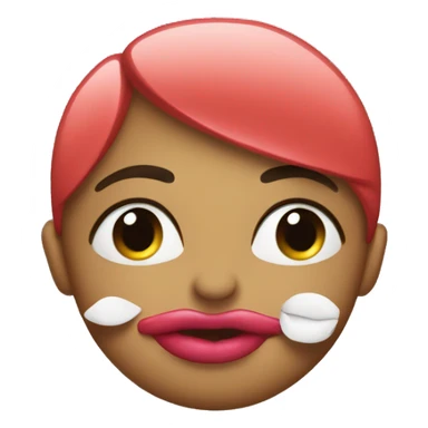 Beso con labial  sticker