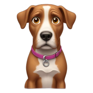 Annoyed surprised dog sticker