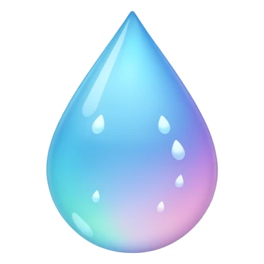 Pastel raindrop sticker
