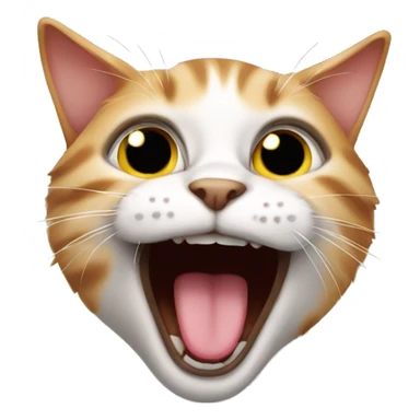 Crazy kitten sticker