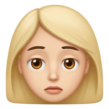 Tired with an eye roll sticker