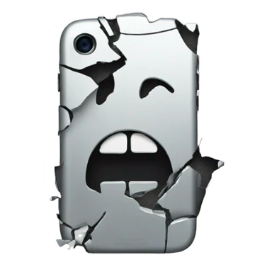 broken iphone sticker