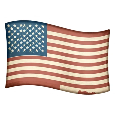 Upside down American flag sticker