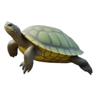tortue sur une loutre sticker
