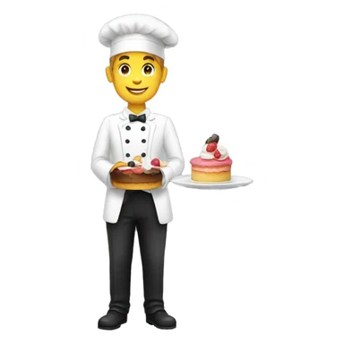 Waiter patisserie  sticker