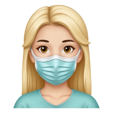 بنت حلوه لابسه كمامه sticker