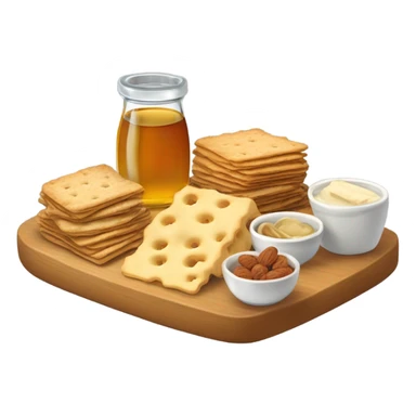 mesa con aperitivos salados sticker