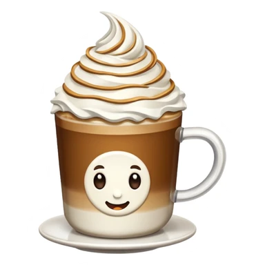 Coffee with whipped cream  sticker