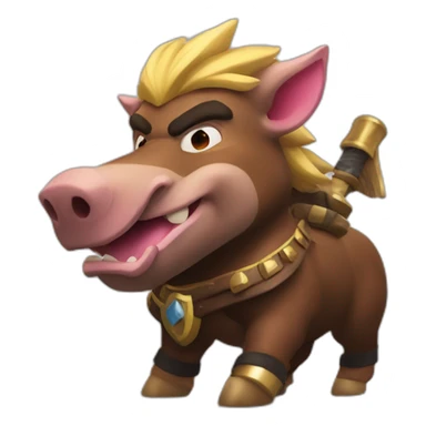 Clash Royale The Boar Rider sticker