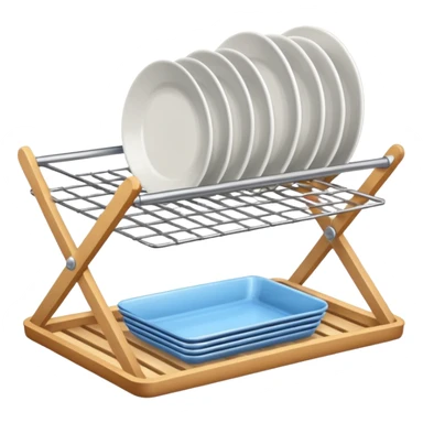 dishes drying rack sticker