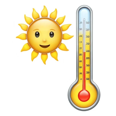 high-temperature thermometers and the sun sticker