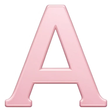light pink cute letter sticker