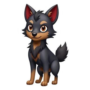 Houndour-Zorua-hybrid full body sticker